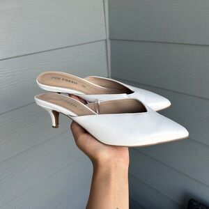 Classy White Kitten Heels